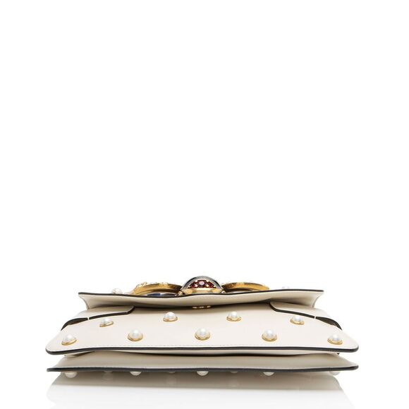 Gucci Calfskin Pearl Bee Broadway Mini Shoulder Bag - Picture 4 of 14
